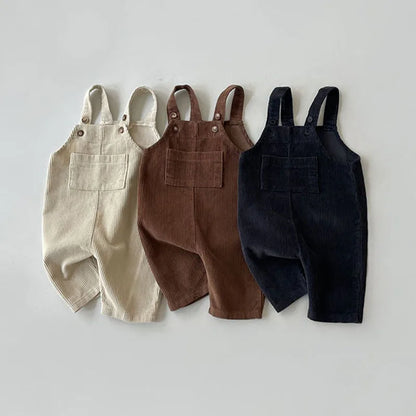 2025 Newborn Clothes Boy's Corduroy Jumpsuit Autumn Winter Jumpsuits Girl's romper Casual Bib Pants Overalls  Baby kids clothes