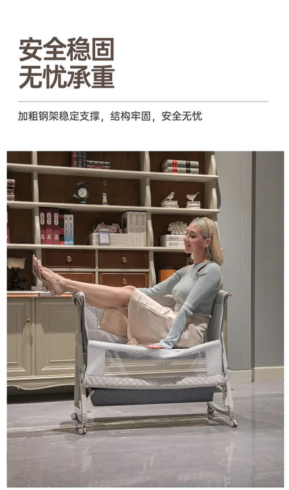 Baby Bed Crib Portable Bassinet Bedside Liftable Cradle Bed Playpen Newborn With Changing Table Storage Bag Mosquito Net