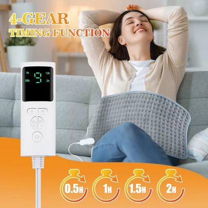 Electric Heating Blanket 2025 New 60*30cm 9 Levels Thermal Pads Heated Mat Soft Safe Winter Body Back Leg Warmer for Home Use