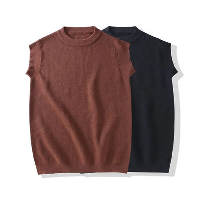 Men Knit Sweater Vest ins sweater vest Korean fashion clothes