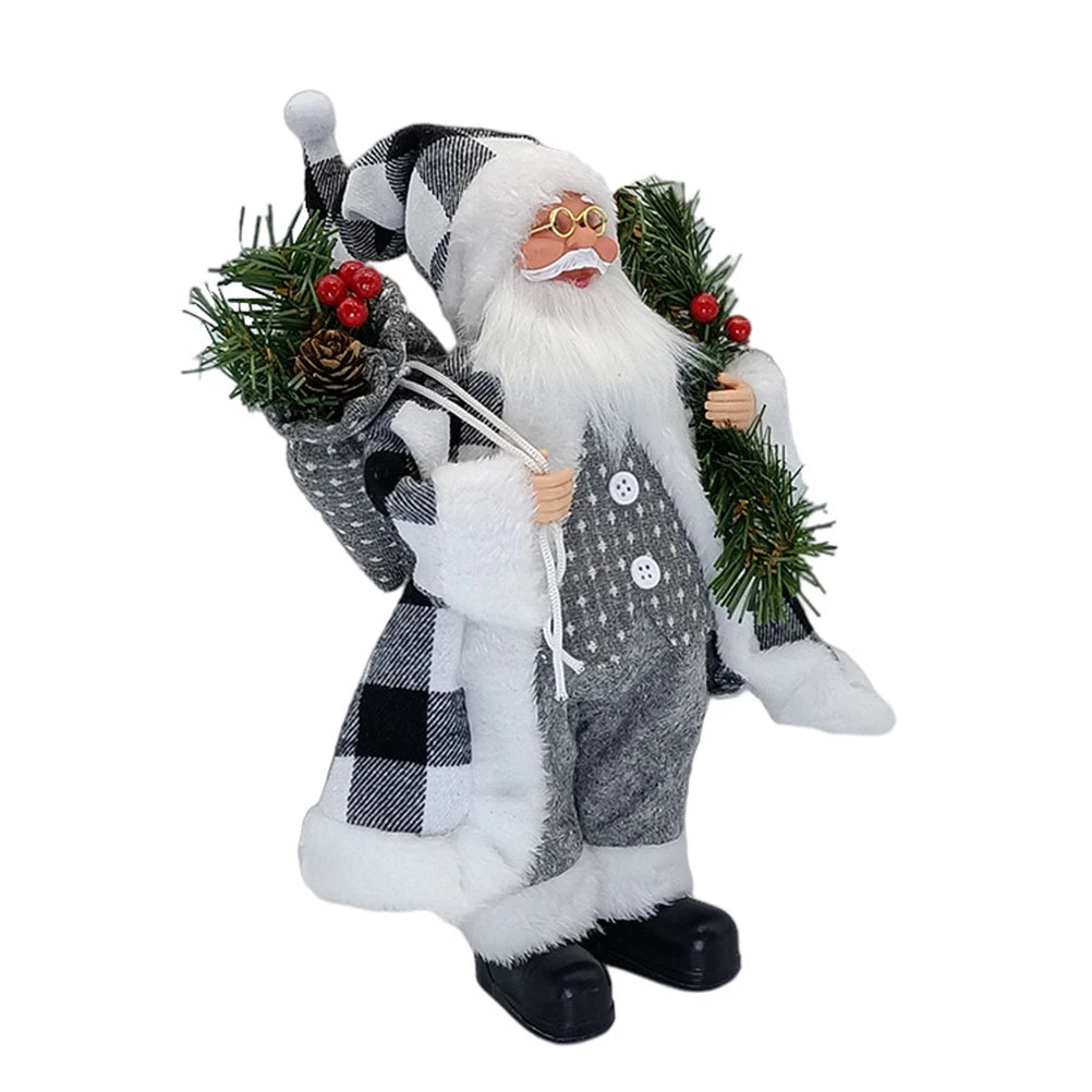 Set up Santa Claus Christmas decorations Christmas party scenes Decorate Christmas ornaments