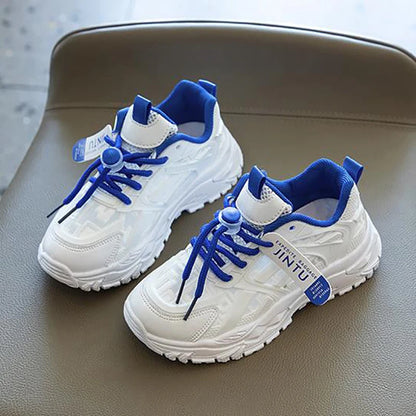 Kids Sneakers for Girls and Boys Summer New Casual Sports Shoes Comfortable Breathable Running Shoes White Flats Size 26~37#