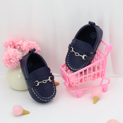 RABEISIR Casual Solid Color Slip On Low Top Loafer Shoes For Baby Boys, Lightweight Comfortable Non Slip Flat Shoes