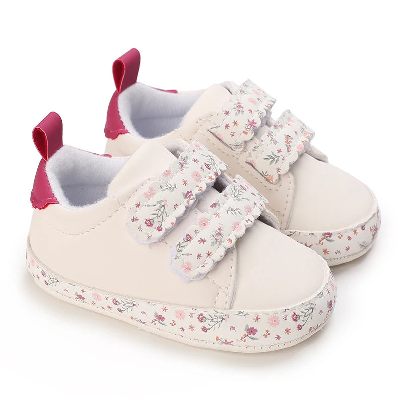 Fashion Baby Shoes Children White Sports Shoes For Girls Soft Flats Baby Toddler First Walkers Kids Sneakers Casual Infant Shoes