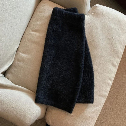 Autumn Winter Cute Mini Skirt Women Furry Soft Vintage High Waist A Line Skirt Korean Fashion Sweet All Match Hip Wrap Skirt New