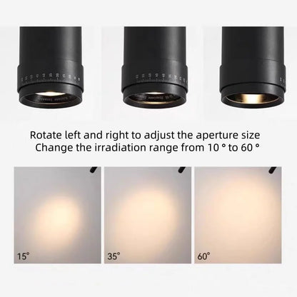 LED Focusing Exhibition Spotlight Shop Gallery Museum Adjustable Angle Wall Wash Light