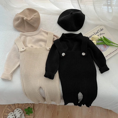 Baby Boys Girls Knitted Pants Children Casual Fashion Jumpsuits Kids Autumn Spring Trousers 2025 New Infant Clothing 0-3 Years