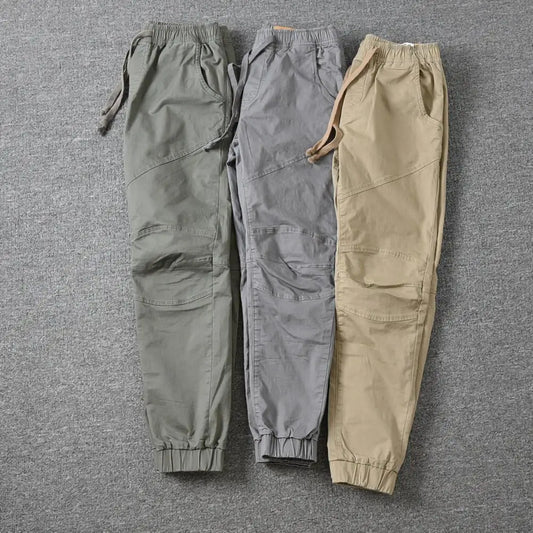 Stylish Joggers Pants Sporty Pure Color Slim Pants Solid Color Male Men Cargo Pants Men Clothes