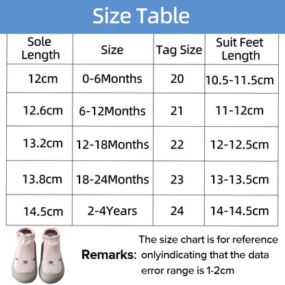 Baby Shoes First Shoes Baby Walkers Toddler First Walker Baby Girl Kids Soft Rubber Sole Baby Shoe Knit Booties Anti-slip