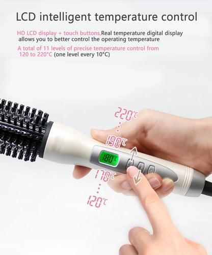 Hair Curler Hot Brush Hair Straightening Electric Brush Curling Iron LCD Display Hair Styling Hair Styling Appliances 22/26/32mm