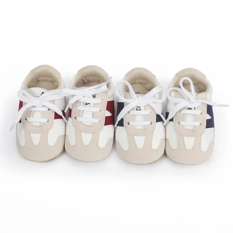 Newborn Baby Sneakers Letter Patchwork Baby Casual Shoes Anti-slip Hundred Toddler Baby Boys Girls Shoes 0-18 Months