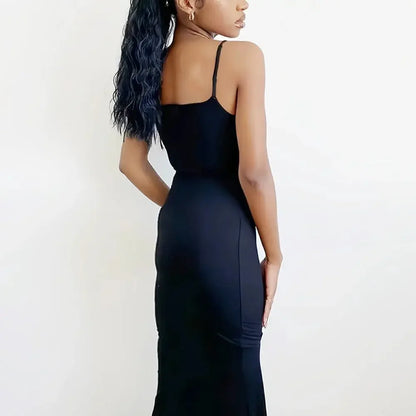 Women's Casual Lounge Slip Long Dress Sexy Sleeveless Backless Bodycon Maxi Dresses Summer Slim Elegant Sexy Outfits Ladies