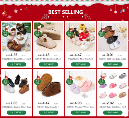 New Baby Shoes Boys Girls Casual Shoes Soft-sole Non-slip PU Leather Cotton Infant First Walkers Crib 4-colors Newborn