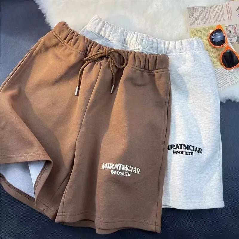 Summer New Leisure Fashion Sports Shorts Street Man Fashion Minimalist Sports Beach Pants Letter Embroidered Cotton Shorts