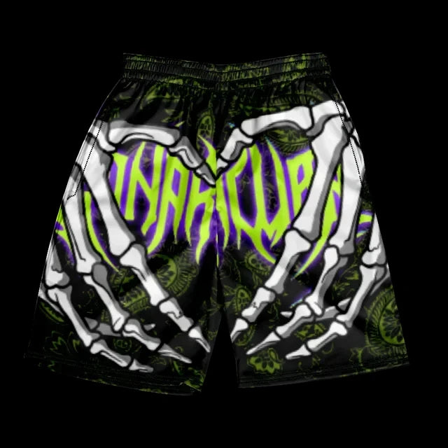 Summer Men's Sports Shorts Fashion Skull Print Pattern Men's Beach Shorts Hawaii Vacation Beach Men's Swimming Shorts S-2XL