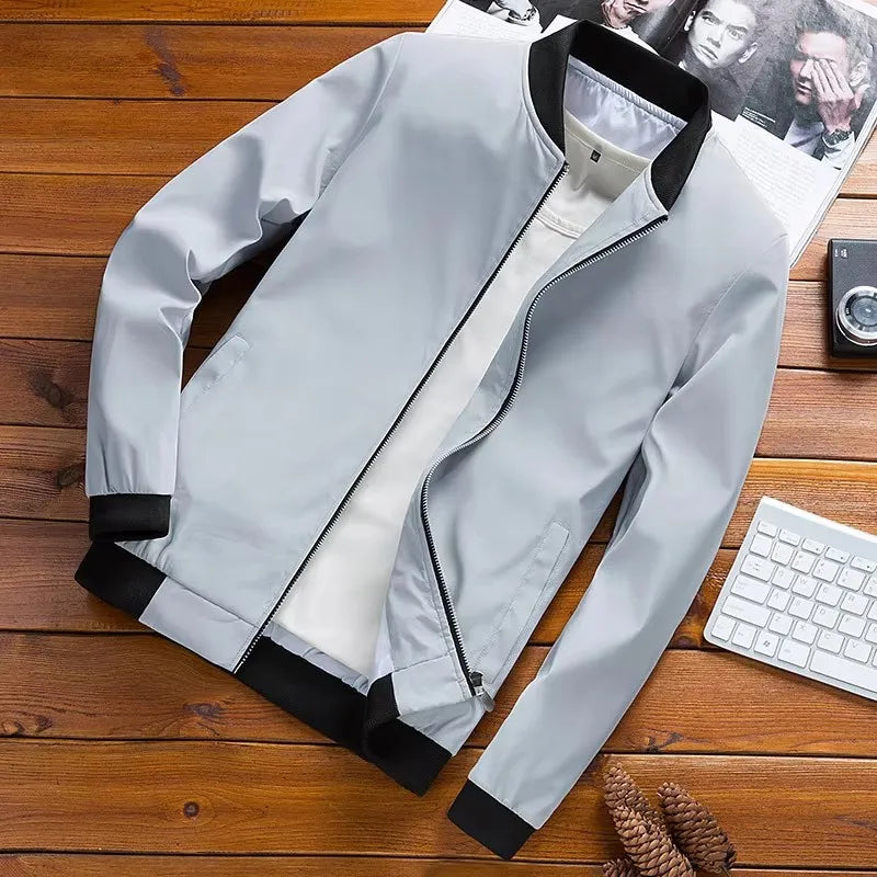 DIMUSI Men's Bomber Jackets Male Outwear Slim Fit Aviator Coats Fashion Man Streetwear Hip Hop Baseball Uniform Jackets Clothing