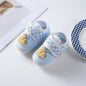 Cotton Newborn Baby Shoes Cartoon Pattern First Walkers for Girl Boy Plaid Soft Sole Walking Sandals 0-12month