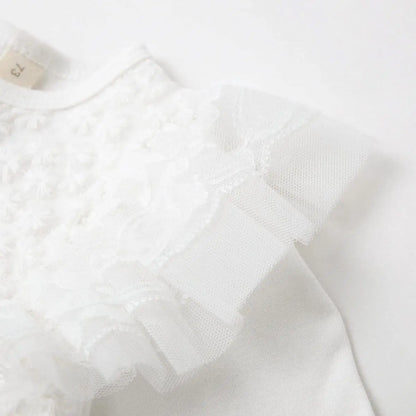 New Born Baby Girl Dress Clothes Christening Dress Classic Infant Baptism Wedding Tulle Dress for Spring Summer 0 3 6 Months