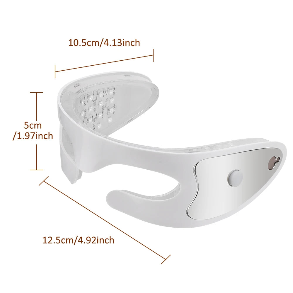 Electric 3D Eye Beauty Device with 3 Modes - Eye Vibrator Massage & 36 LED Light Therapy for Gentle Fatigue Relief And Dark Circ