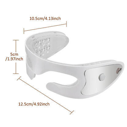 Electric 3D Eye Beauty Device with 3 Modes - Eye Vibrator Massage & 36 LED Light Therapy for Gentle Fatigue Relief And Dark Circ