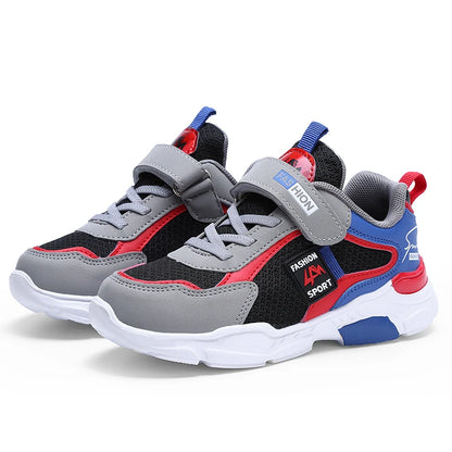 Children Casual Shoes for Boys Breathable Sneaker Summer Air Mesh Kids Hook & Loop Students School Shoe Size28-40