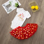 It's My 1/2 Birthday Baby Girls Birthday Outfit Cake Smash Outfit Birthday Party Shirt Tutu + Baby Bodysuits Dress Set Clothes