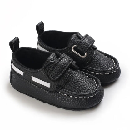 Newborn Baptist Shoes New Leather Gentleman Shoes Anti-slip Soft Bottom Indoor Baby Boys and Girls Casual Shoes Walking Shoes