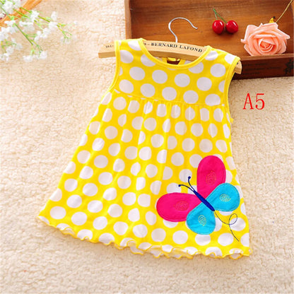 Hot sale Cotton Romper Dress Baby Girls Sister Kids Dresses Cotton Newborn Cestume Regular Sleeveless A-Line Girl Dresses