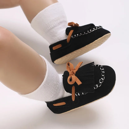 0-18M Baptism Newborn Baby Pre walker Girls Boys Casual Shoes Leather Non-Slip Soft-Sole Infant Toddler First Walkers