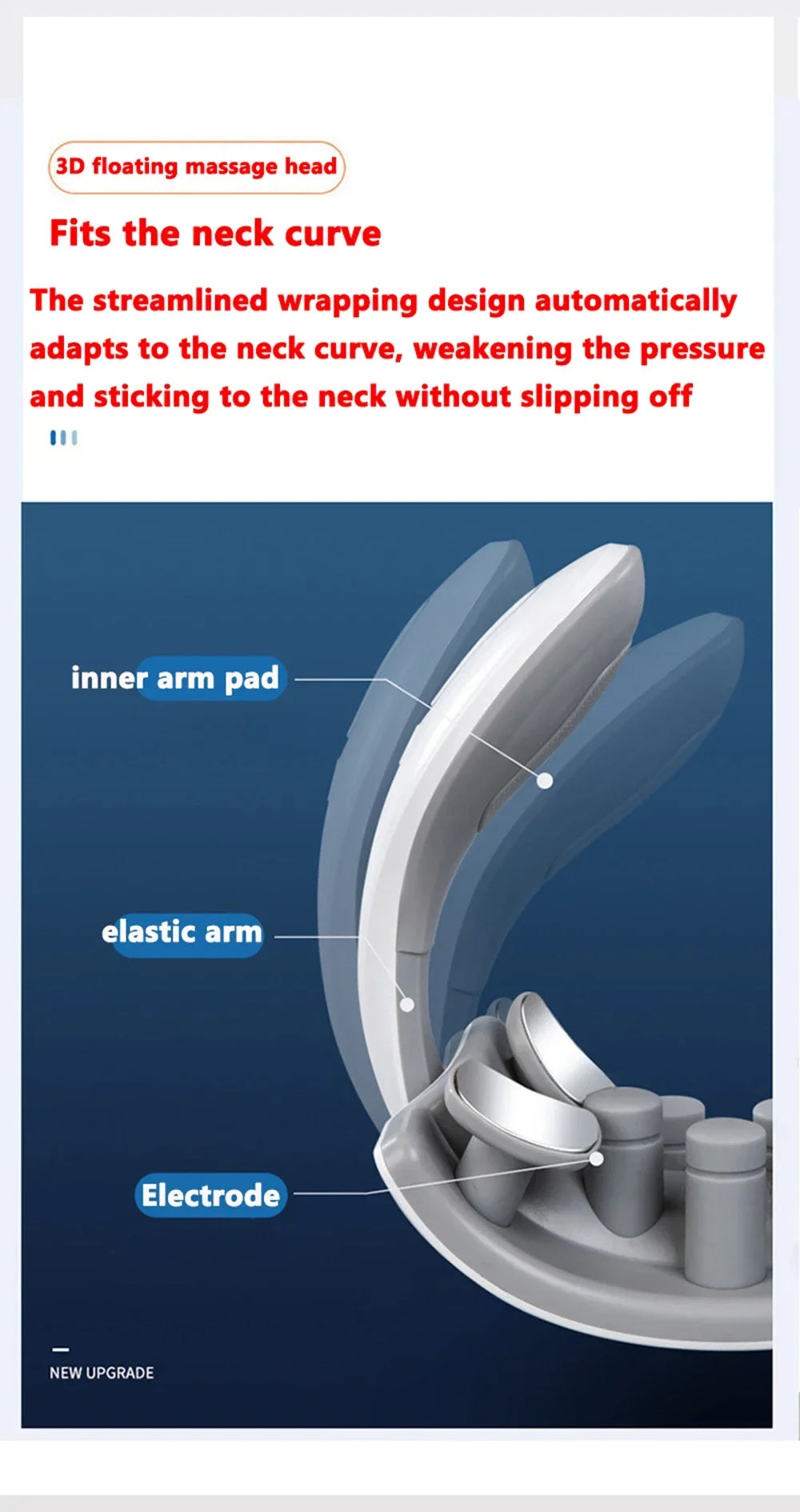 Smart Neck And Back Massager Device Shoulder Neck Massage Cervical Vertebra Vibrator Heating Relieve Pain Muscle Care