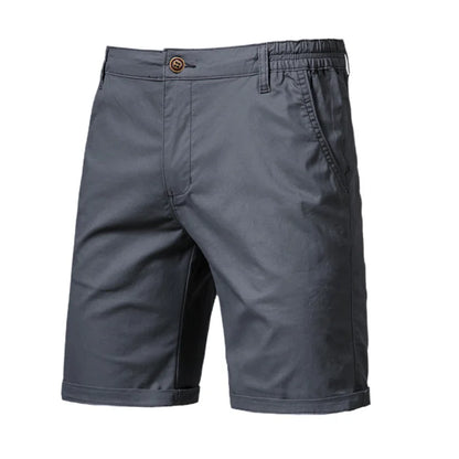 2026 Men Shorts Summer Cotton Middle Waist Male  Casual Business Men Shorts Printed Beach Stretch Chino Classic Fit Short Homme