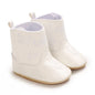 Baby Boots Made Of Soft PU and High-quality Cotton 2026 New Autumn and Winter Short Boots With Rubber Soles and Anti Slip Baby