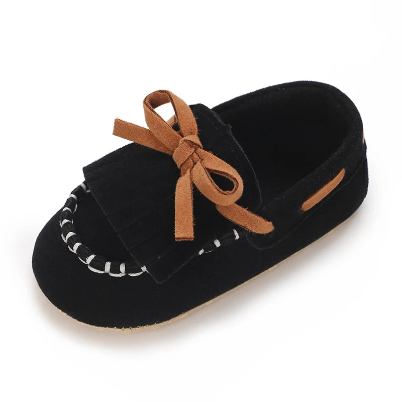 0-18M Baptism Newborn Baby Pre walker Girls Boys Casual Shoes Leather Non-Slip Soft-Sole Infant Toddler First Walkers
