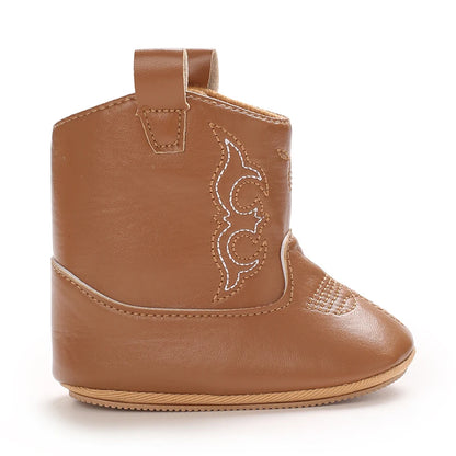 Baby Boots Made Of Soft PU and High-quality Cotton 2026 New Autumn and Winter Short Boots With Rubber Soles and Anti Slip Baby