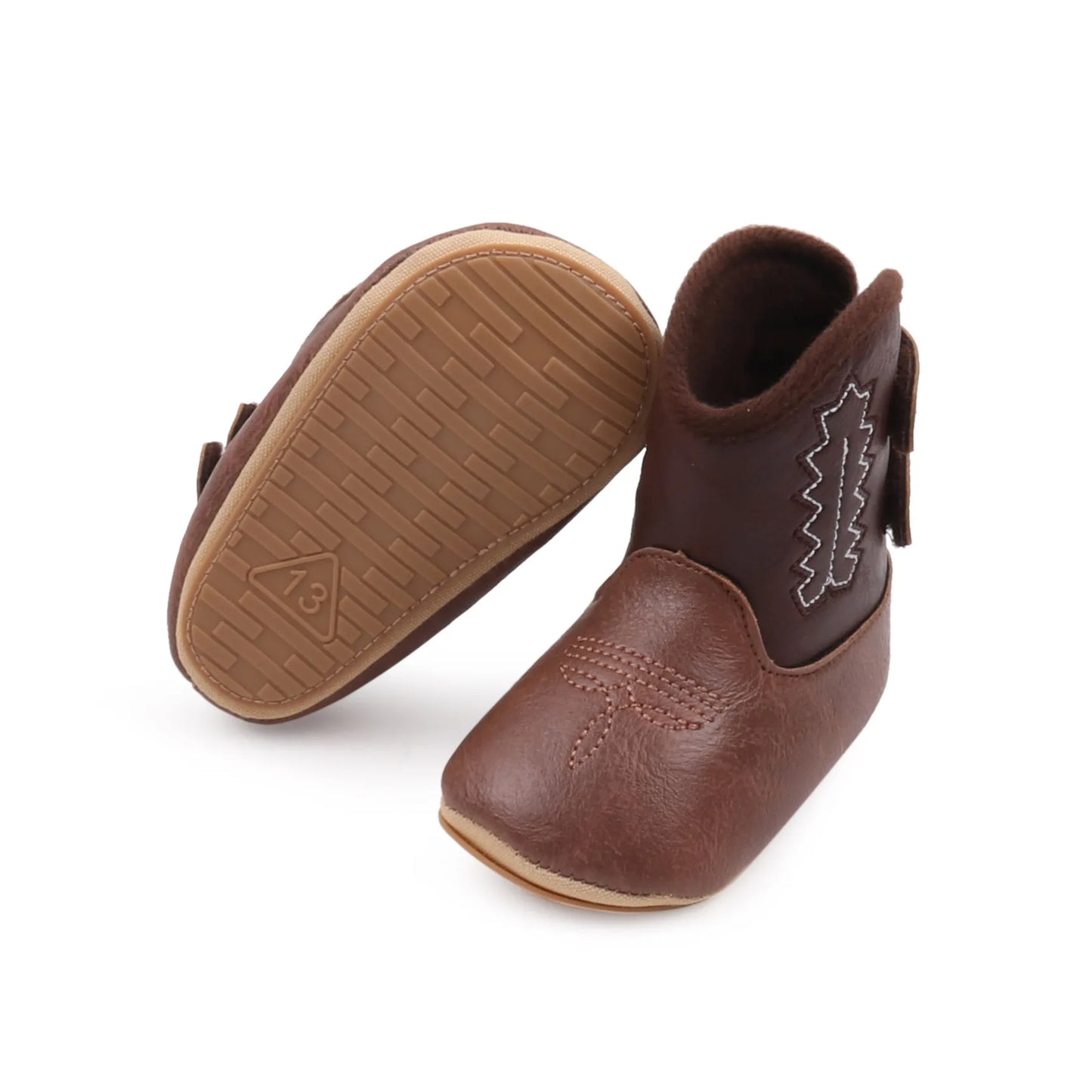 Baby Boots Made Of Soft PU and High-quality Cotton 2026 New Autumn and Winter Short Boots With Rubber Soles and Anti Slip Baby