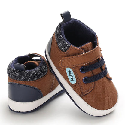 Hot Selling Baby Shoes Classic Soft Sole Shoes Newborn Casual Fashion Sports Shoes Infant Toddler  Solid Color Strips Crib Shoes
