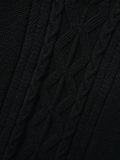 ShiSho original men's striped versatile home casual basic comfortable autumn & winter warm V-neck knitted sweater vest