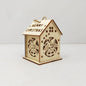 New Holiday Wooden Decorations for Christmas Houses, Wooden Cabin Ornaments, Handmade Wooden Crafts, Christmas Ornaments