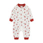 Newborn Baby 2-way Zipper Romper Cotton One-piece suit 0-24 Months Long Sleeve Newborn Baby Pajamas Comfortable Breathable