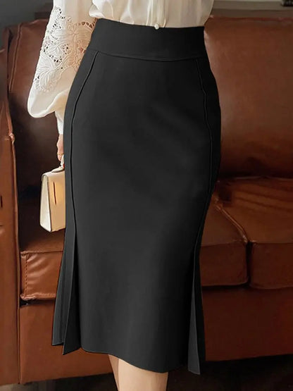 ZANZEA Package Hip High Waist Fishtail Skirts Elegant Women Evangelical Knee-length Saias Office Mermaid Skirts Fashion 2026