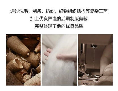 2025 Autumn/Winter New Double sided Woolen Coat High end Fabric Korean Edition Fashion Pure Handmade Woolen Coat Work Style