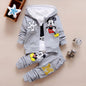 Baby Girls Boys Mickey Minnie Clothing Sets Spring Autumn Kids Outfits Hoodie +T-shirt + Pants Tracksuit Children Sport Suit