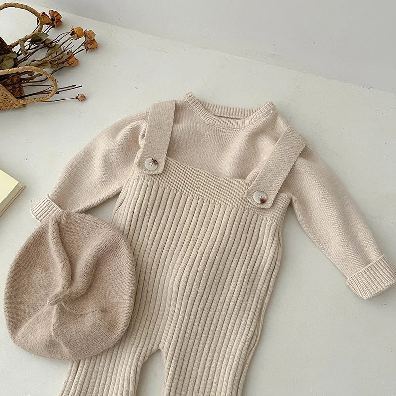 Baby Boys Girls Knitted Pants Children Casual Fashion Jumpsuits Kids Autumn Spring Trousers 2025 New Infant Clothing 0-3 Years