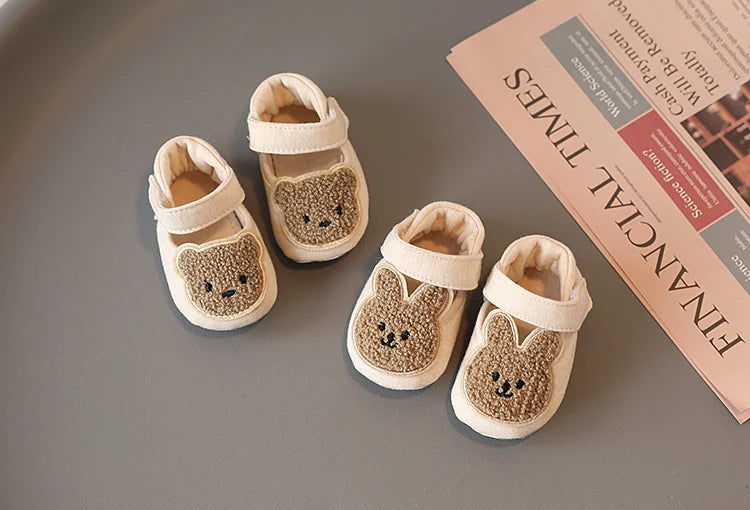 2025 New Toddler Newborn Baby Shoes Boys' Girls' Slippers Pre walker Casual Shoes  Winter Small Animals First Walkers