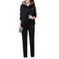 3Pcs/Set Simple Waistcoat Hoodie Pants Patchwork Color Women Tracksuit Multi Pockets Cold Resistant