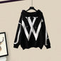 Autumn/Winter Women's Set 2026 New Korean Edition Casual Sweater Waist Cinching and Slimming Wide Leg Pants Two-piece Set