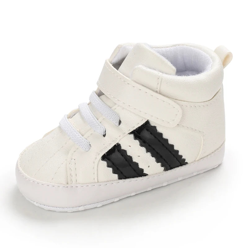0-18M Baby Shoes Boy Newborn Infant Toddler Casual Comfort Cotton Sole Anti-slip PU Leather First Walkers Crawl Crib Shoes
