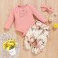 3Pcs Baby Girl Clothes Set Newborn Kids Clothing Children Toddler Girl Clothes Babe Girl Outfits Infant New Born Clothes
