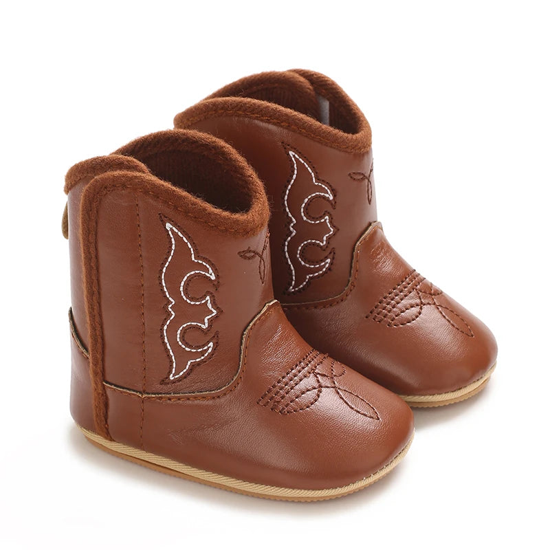 Baby Boots Made Of Soft PU and High-quality Cotton 2026 New Autumn and Winter Short Boots With Rubber Soles and Anti Slip Baby