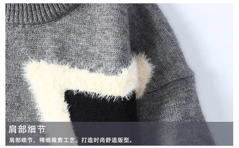 Men Outwear O-neck Knitted Pullover Sweaters New Fashion Man Loose Casual Sweaters Quality Male Pullovers Winter Clothing 4XL